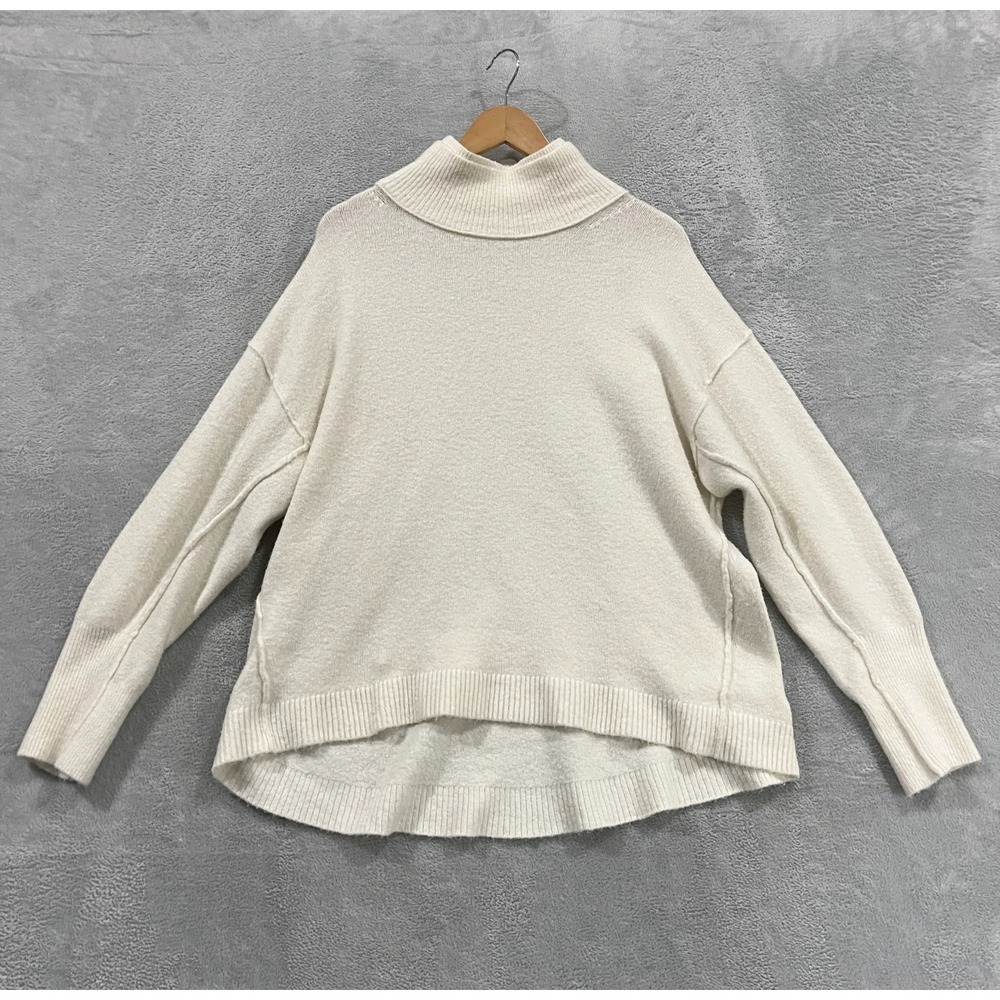 Free People Sweater Womens XS‎ Afterglow Oversized Long Sleeve Mock Neck Boho